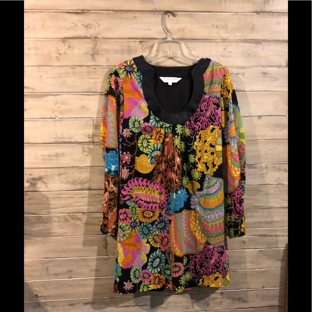 Trina Turk Bonita silk shift dress